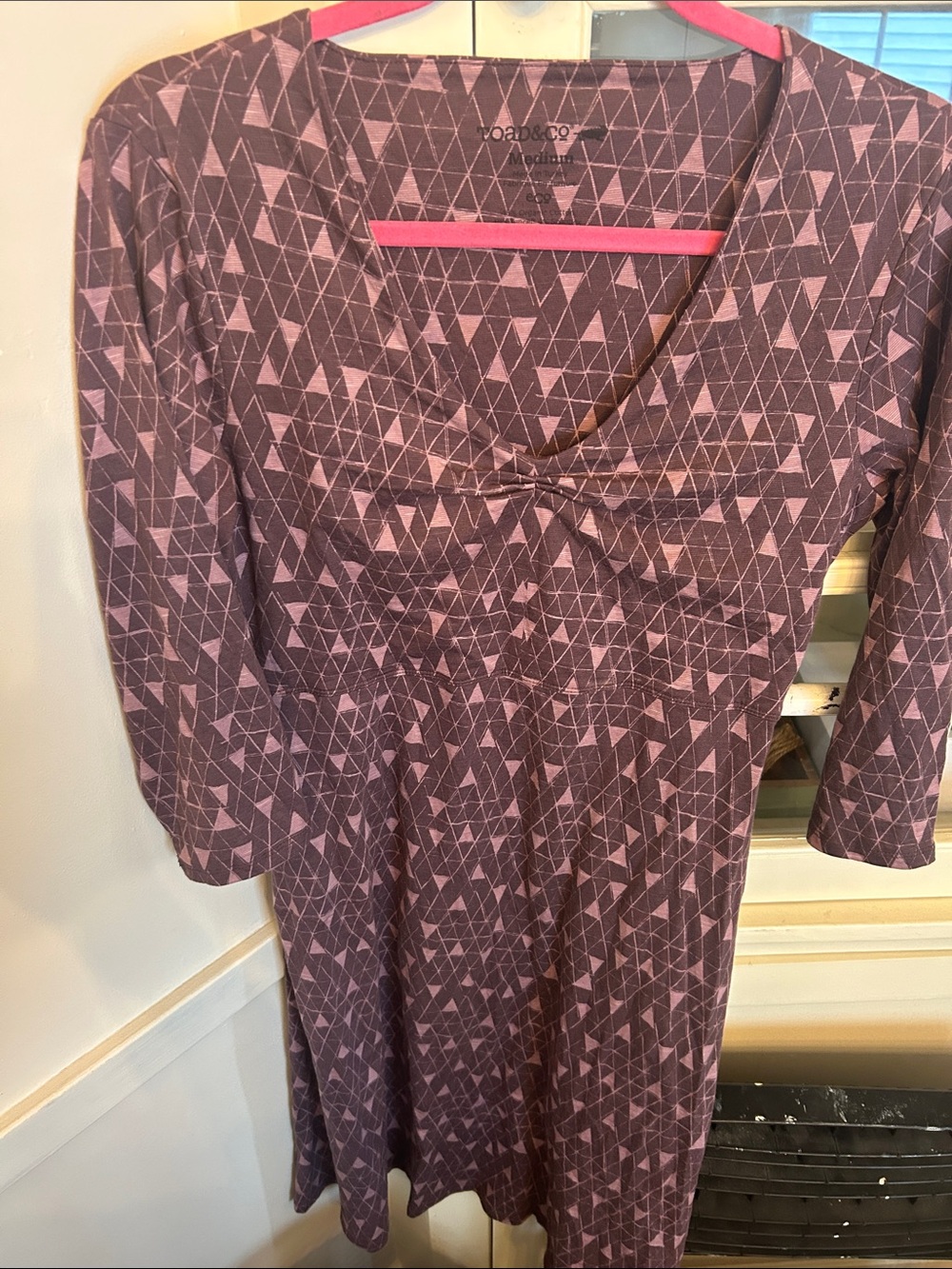 Toad&Co Purple Geometric Print Women’s Dress